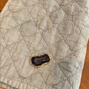 Beautiful  druzy stone necklace